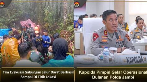 Detik Detik Evakuasi Kapolda Jambi Irjen Pol Rusdi Hartono Dan