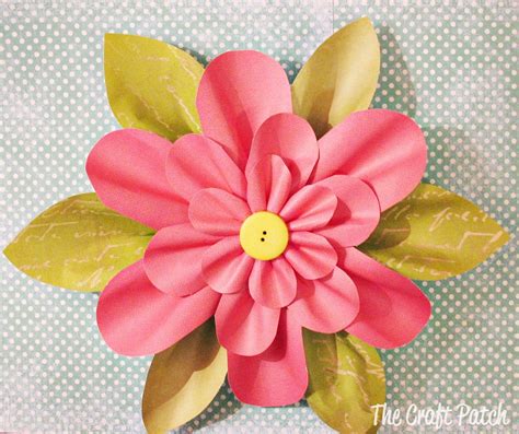 The Craft Patch Paper Flower Tutorial Paper Flowers Flower Tutorial