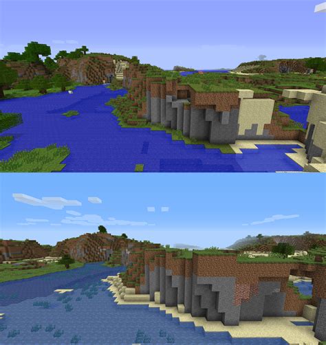 I recreated the panorama seed landmark using 1.16.2's new custom world gen features! : Minecraft