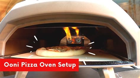 Ooni Pizza Oven Setup First Pizza Youtube