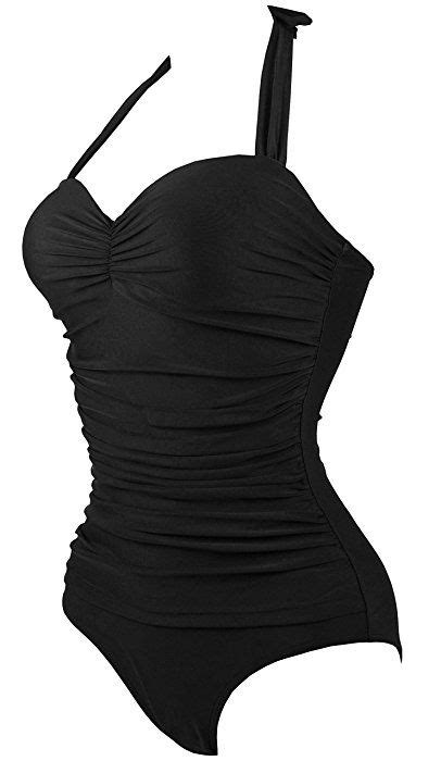 Cocoship 50s Elegant Inspired Retro Vintage One Piece Pin Up Monokinis