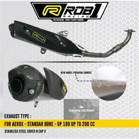 Jual Knalpot Rob1 Nmax Aerox Nmax Aerox New Bore Up 180CC 200CC