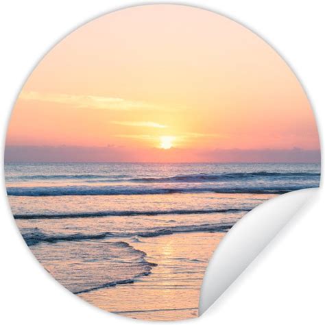 Wallcircle Muurstickers Behangcirkel Zee Pastel Zon X