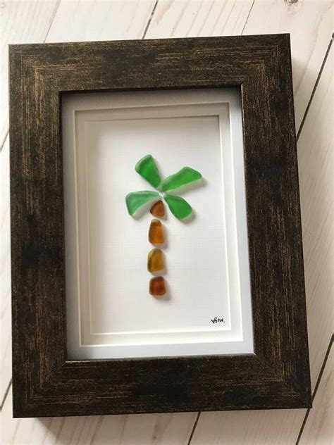 Framed Sea Glass Art Picture Customize And Personalize To Create A One Of A Kind T For All