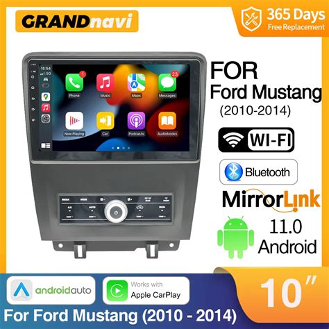 Grandnavi For Ford Mustang Radio 2010 2014 Android 11 Car Stereo