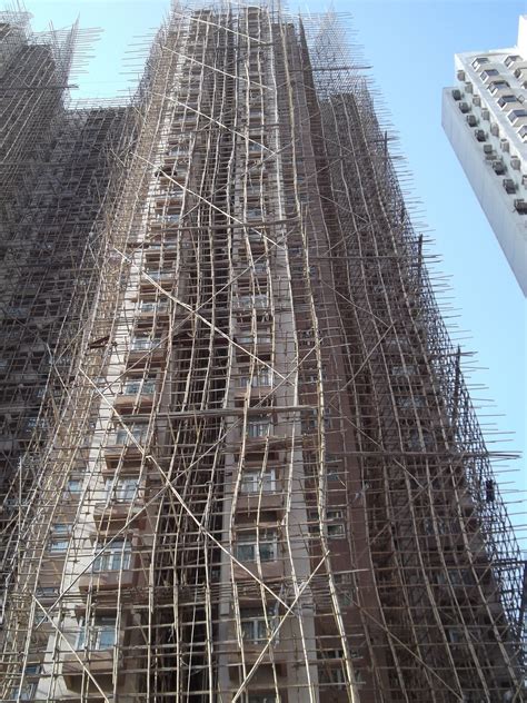 Bamboo Scaffolding In Hong Kong Scaffolding Building Civil Engineering