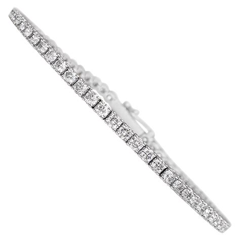 No Reserve Carat Diamond Tennis Riviera Kt White Gold