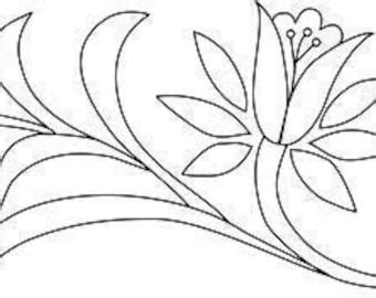 Flower Hand Embroidery Floral Pdf Pattern Pdf Digital Etsy