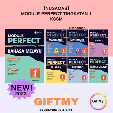 Nusamasmodule Perfect Tingkatan Kssm Dwibahasa Buku Latihan