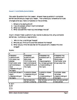 Land Bridge theory by AMP Academy | TPT