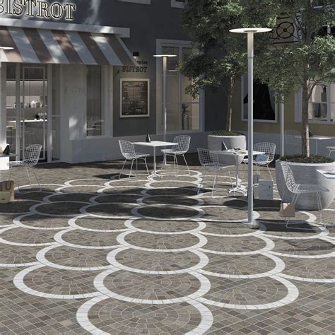 Outdoor Tile BRUNO ARCO BIANCO Ceramica Rondine Garden Floor