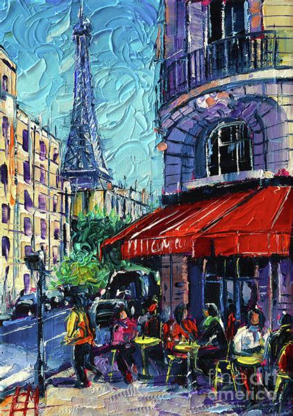 Paris Street Scene Paintings | Fine Art America