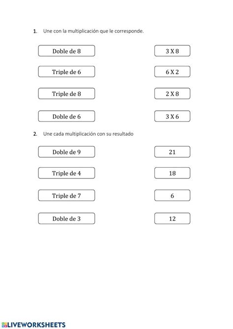 Ejercicio De Doble Y Triple Cuadro De Texto Fichas Cuadernos