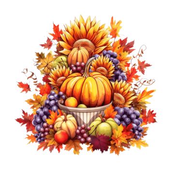 Thank You Happy Thanksgiving Day Autumn Traditional Holiday Greeting