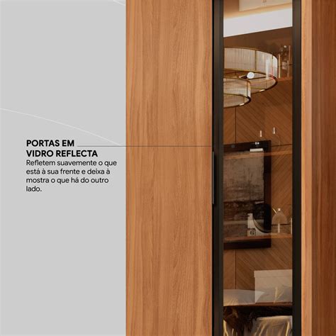 Guarda Roupa Casal Portas Laredo Portas Em Reflecta Amendola Touch Nude Prime Tx Flex