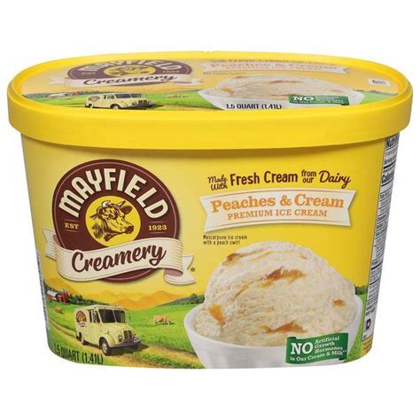 Mayfield Creamery Peaches Cream Ice Cream Products Lowes Foods To