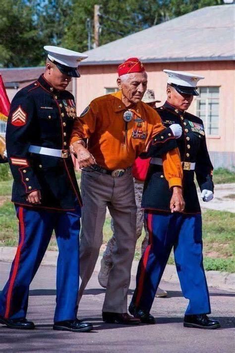 Roy Hawthorne Usmc Former Navajo Code Talker Roy Walked The Mile