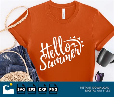 Hello Summer Svg Vacation Svg Travel Svg Plane Svg Summer Svg