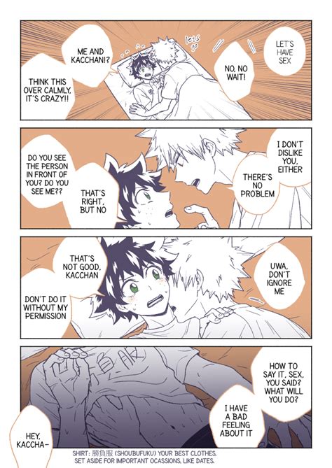 Rule 34 2boys Assertive Male Bakugou Katsuki Boku No Hero Academia Dialogue English Text Futon