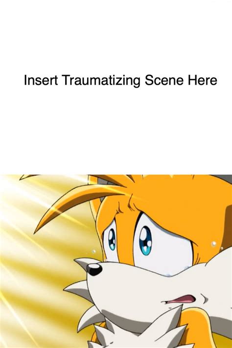 This Scene Traumatizes Tails Blank Meme by CoolUnderachiever on DeviantArt