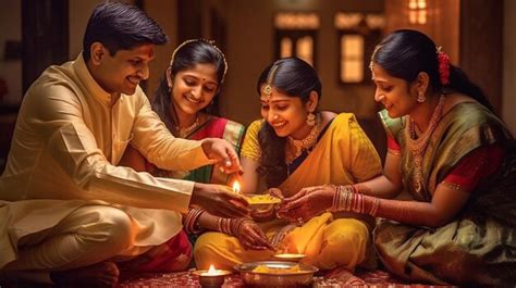 premium ai image   vibrant photograph  family gathers