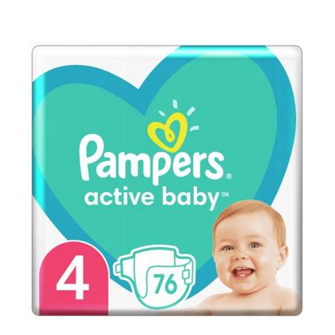 Pampers Active Baby 4 (9-14kg), 76szt. - Drogeria Internetowa Olmed