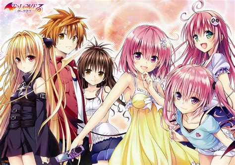 Wallpaper Illustration Anime To Love Ru Yuuki Rito Lala Satalin