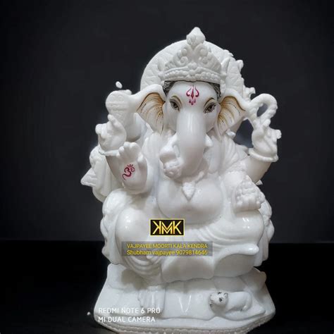 Pure White Marble Ganesh Statues At Rs 65000 Ganesh Marble Statue In