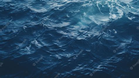 Premium AI Image | Dark ocean waves Generative AI