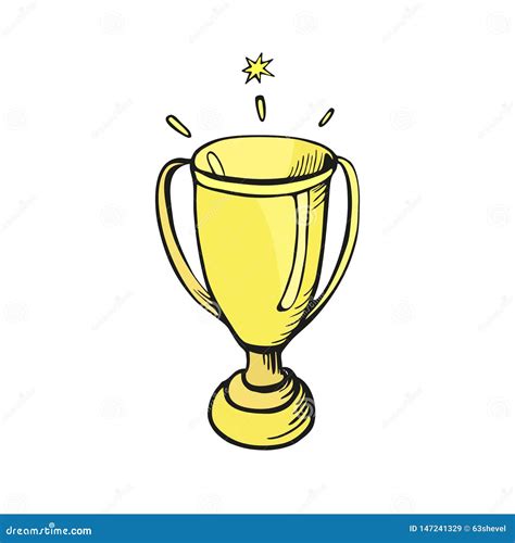 Cartoon Gold Cup. Vector Illustration | CartoonDealer.com #70546588