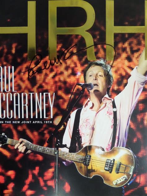 Coach S Corner Paul McCartney Hand Signed 2009 World Tour Program