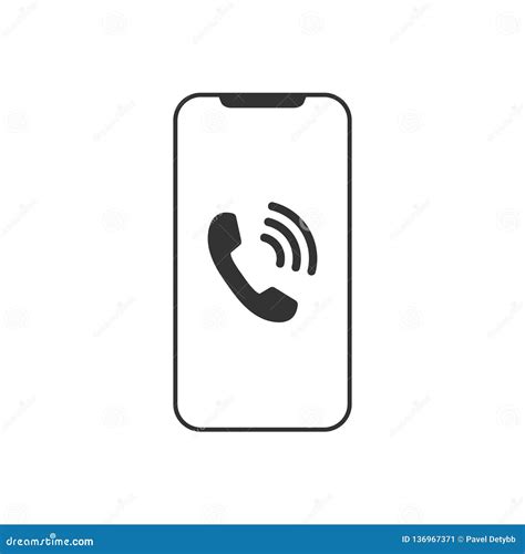 Smartphone Icon. Cell Phone Symbol. Mobile Gadget. Flat Design. Vector ...