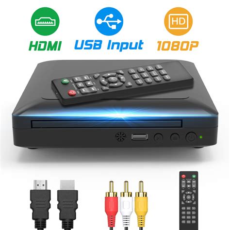 Mini Multi-Region DVD Player for TV with HDMI, Compact CD Player with ...