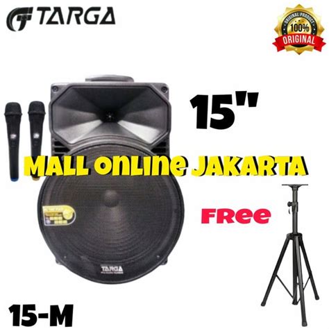 Jual Speaker Aktif 15 Inch Targa 15m 15 M Portable Bluetooth Free Stand