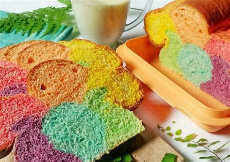 Resep Roti Tawar Rainbow Eggless Again Oleh Ardhaniluvnabva Cookpad