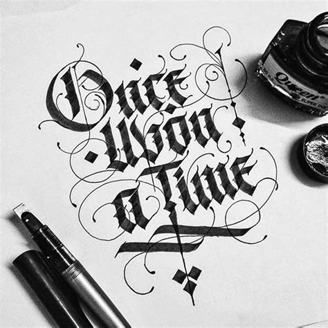 Once Upon A Time Typewa Quang Huy On Behance Hand Lettering Art