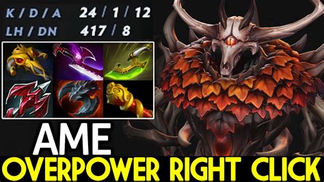 Ame Shadow Fiend Overpower Right Click Damage Dota Youtube