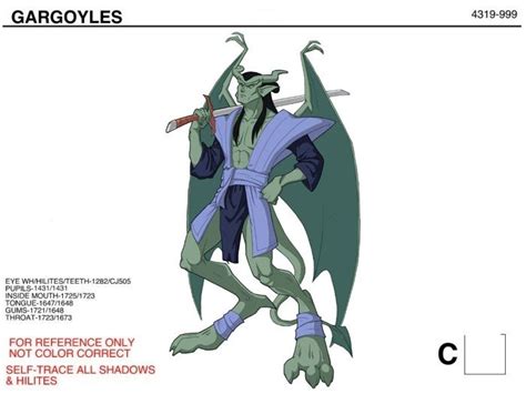 the character sheet for gargoyles