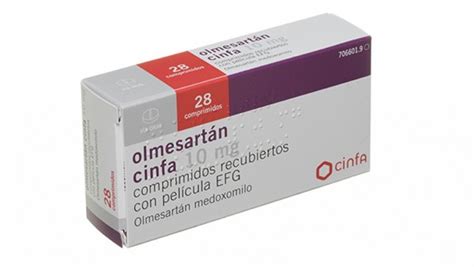 Olmesartan Cinfa Mg Comprimidos Recubiertos Con Pelicula Efg