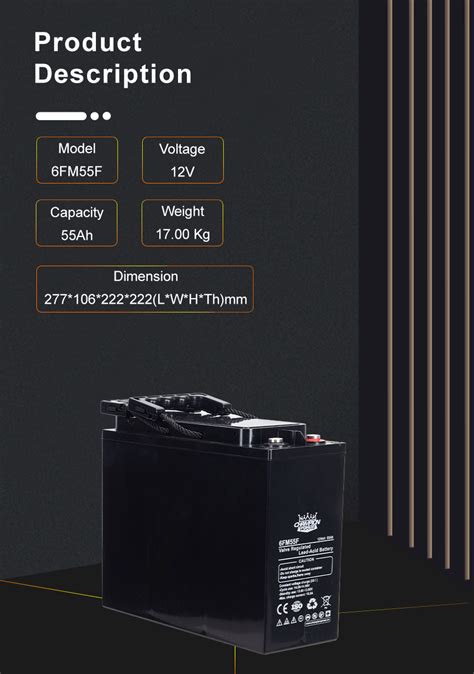 6FM55F 12V55Ah Front Terminal Battery Buy Front Terminal Batteries