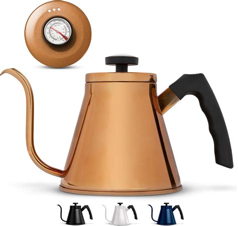 Kook Gooseneck Kettle Kettle Stovetop With Thermometer Tea Pot For