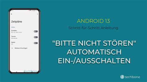 Bitte Nicht St Ren Modus Automatisch Ein Ausschalten Android