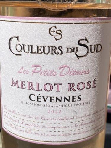 Couleurs du Sud Les Petits Détours Merlot Rosé Vivino US