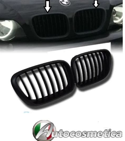 GRILLES CALANDRE PANNEAU Rein Grille ABS Noir Mat Pour BMW X5 E53 99 01