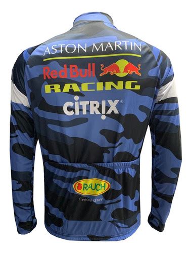 Camiseta Masculina Manga Longa Red Bull Camuflada Dryfit Frete Gr Tis