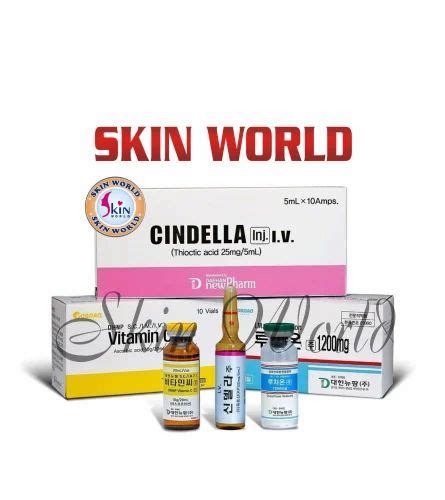 Cindella 600Mg 10 Sessions Gluathione Injection For Skin Whitening