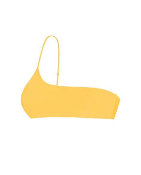 Yellow One Shoulder Bikini Ark Swimwear Buy Online
