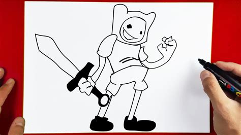 How to Draw FINN (PIBBY) | Friday Night Funkin (FNF)