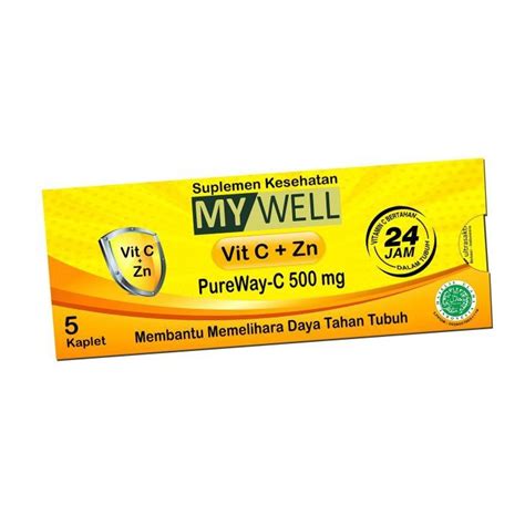 Jual My Well Vit C Zn Membantu Memelihara Daya Tahan Tubuh 1 Strip