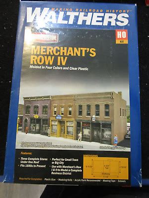 HO Scale Merchant S Row IV Kit By Walthers EBay